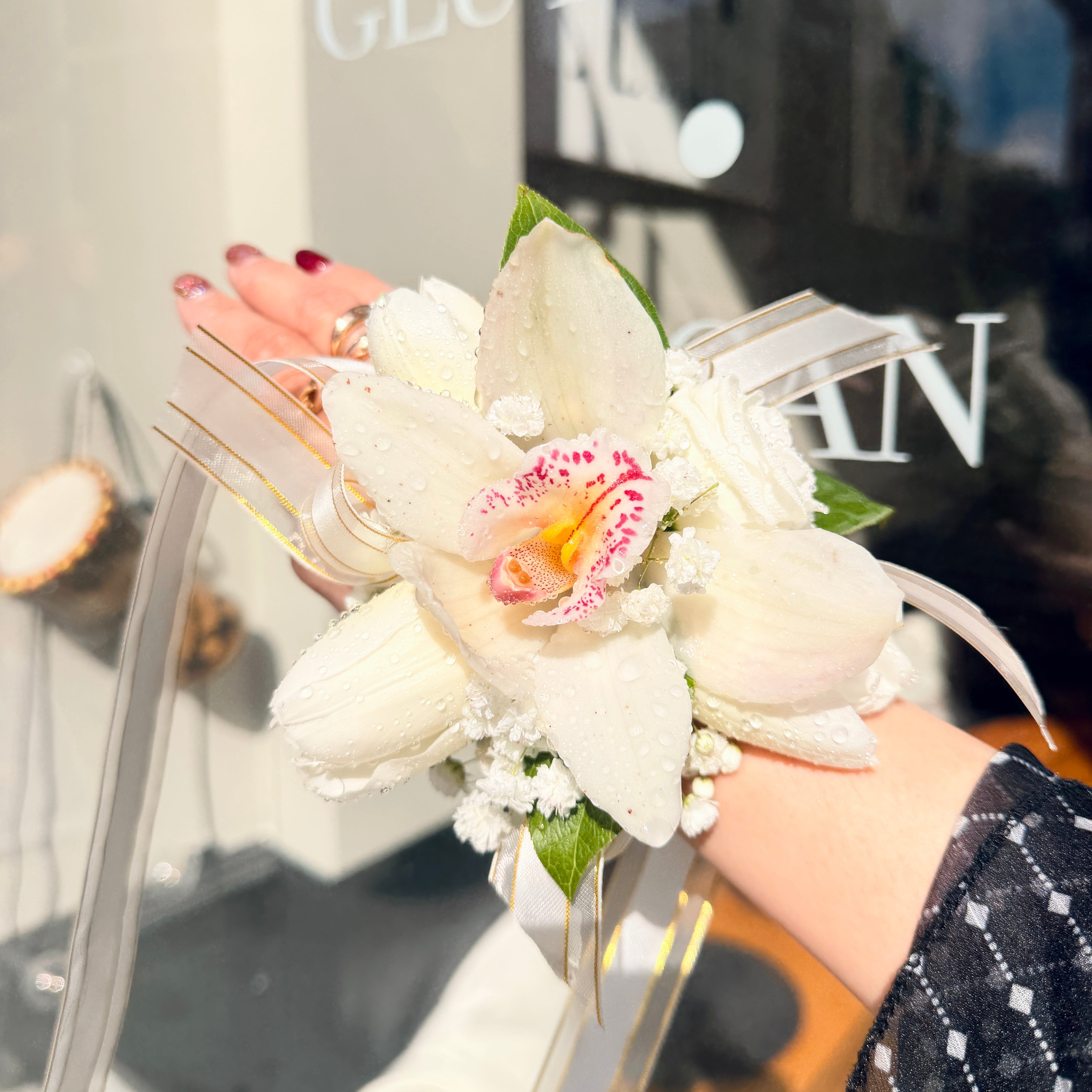 Ivory Orchid Serenade Floral Corsage – Maison Rory