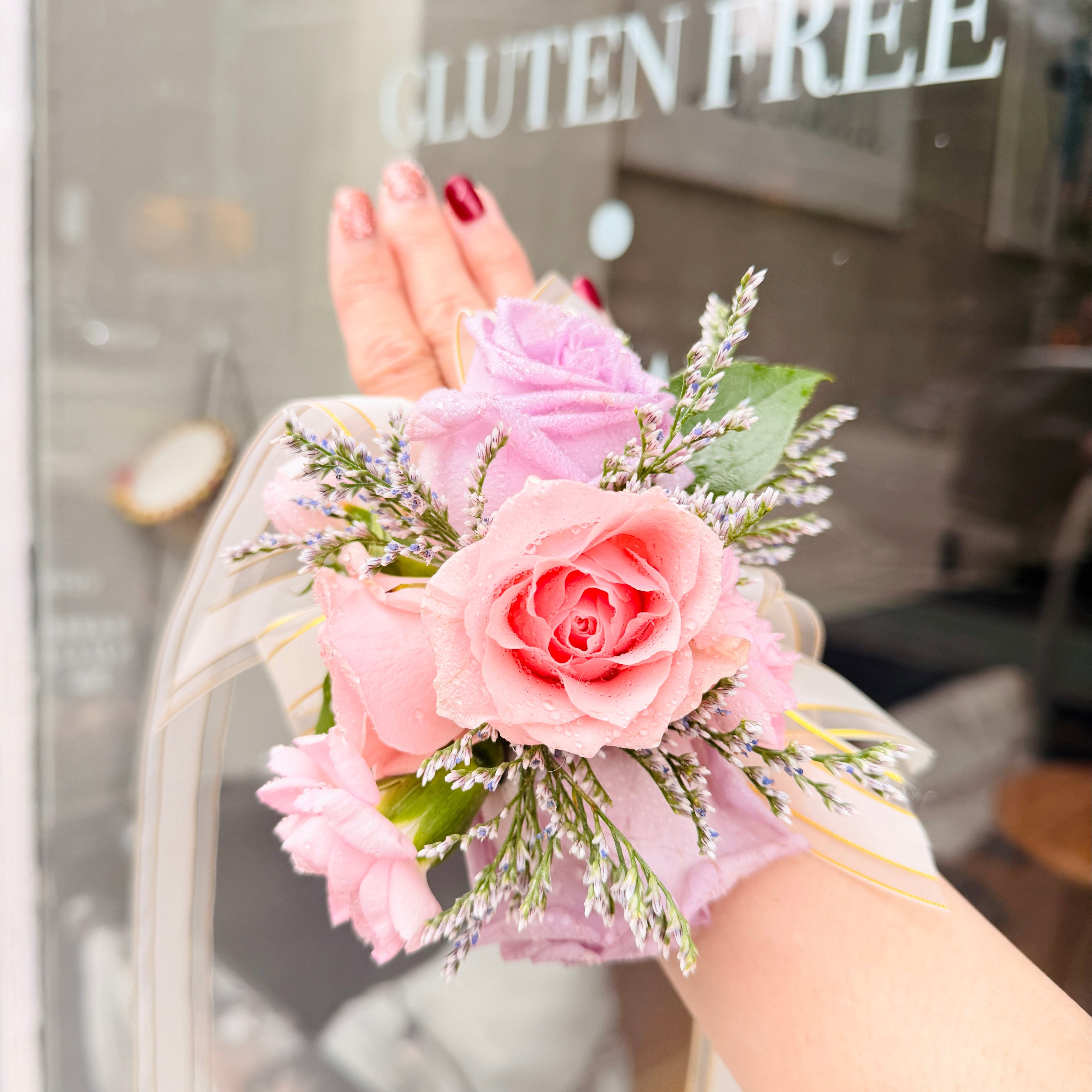 Blushing Romance Floral Corsage
